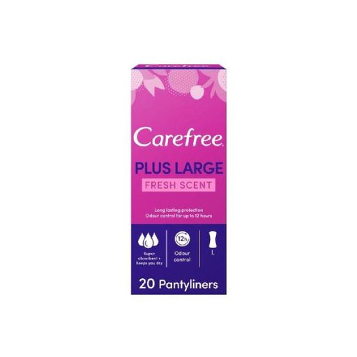 فوط يومية، حجم كبير، عطر منعش (عبوة 20 فوطة) | Carefree