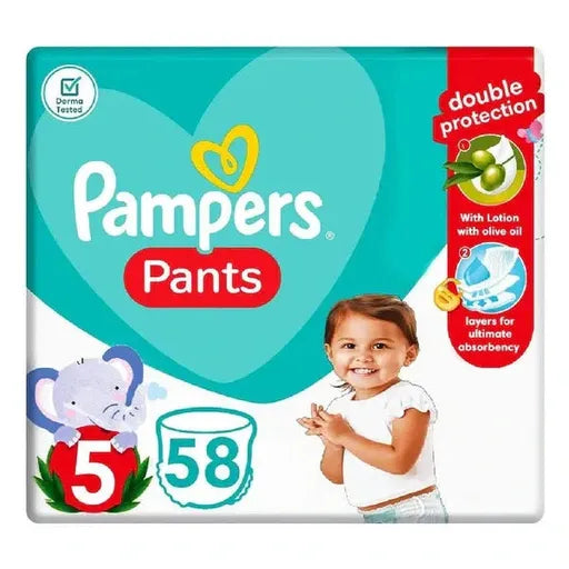 حفاضات بانتس (Pants Diapers)
حجم 5 للأطفال (Size 5 for Kids)
راحة وحركة (Comfort & Mobility)
حماية طوال اليوم (All-Day Protection)