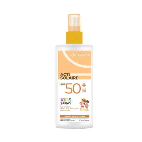 سبراي ديرماكتيف واقي شمس للأطفال
ACTI-SOLAIRE SPF 50+ للأطفال
واقي شمس للأطفال من ديرماكتيف
Dermactive ACTI-SOLAIRE SPF 50+ kids spray
Sunscreen for kids SPF 50+
Dermactive kids sun protection spray