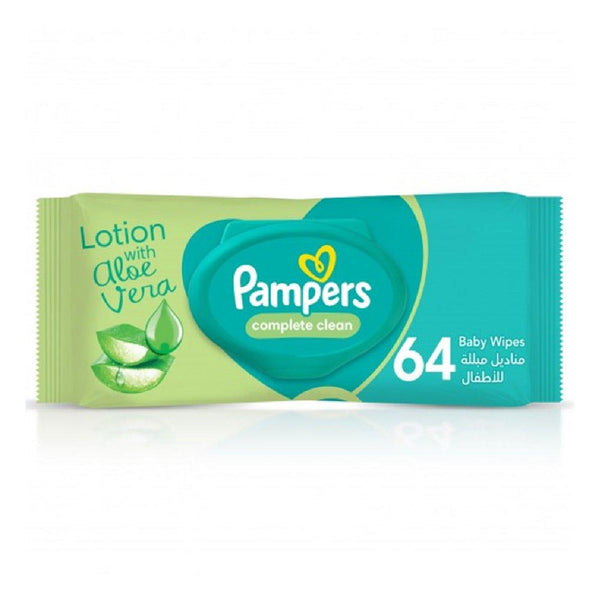 مناديل مبللة للأطفال وايبس بامبرز للنظافة الكاملة (64 منديل) | Wipes Pampers - مناديل بامبرز (Pampers Baby Wipes)
تنظيف كامل (Complete Clean)
مناديل للأطفال (Baby Wipes)
حماية لطيفة (Gentle Protection)