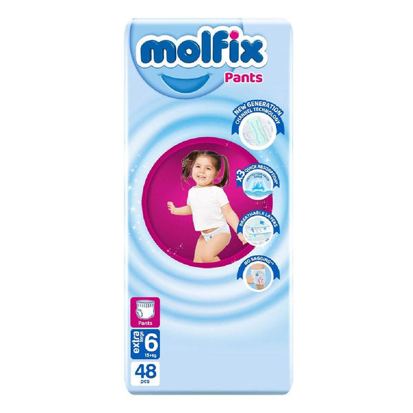 حفاضات مولفيكس
Molfix Pants
حفاضات للأطفال
Diapers Size 6