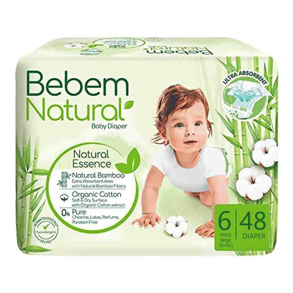 حفاضات بي بم طبيعي مقاس 6 | (48 حفاضة) | Bebem Natural - حفاضات ببيم ناتشورال (Bebem Natural Diapers)
حجم 6 للأطفال (Size 6 for Kids)
حماية طبيعية (Natural Protection)
راحة مثالية (Ideal Comfort)