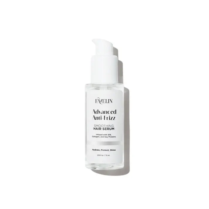 سيروم للشعر المجعد
سيروم ضد الهيشان
سيروم فافيلين المتقدم
Anti Frizz Hair Serum
Favelin Hair Care
Smooth and Shine Serum