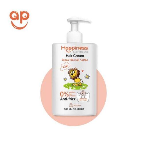 kids hair cream, styling cream for children, anti-frizz cream, hair moisturizer, Happiness hair care
كريم شعر أطفال، كريم تصفيف للأطفال، كريم هابينيس، ترطيب شعر الأطفال، كريم ضد الهيشان