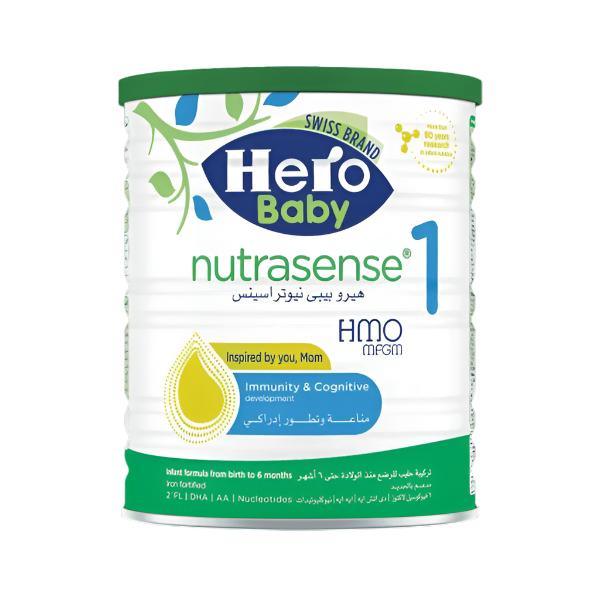 Hero Baby Nutrasense 1, baby formula 0–6 months, infant milk, DHA formula
هيرو بيبي نوتراسينس 1، حليب حديثي الولادة، تركيبة الرضع، من 0 إلى 6 شهور