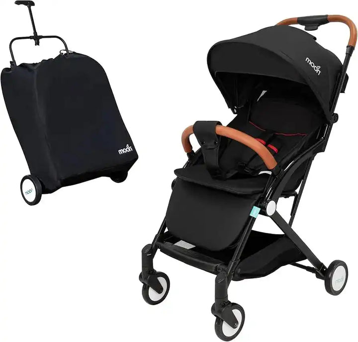 easy travel stroller MOON Ritzi Cabin Travel Stroller Black T400 – kidzmarket