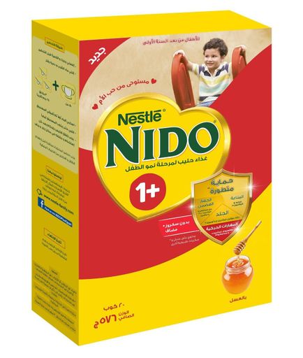 Nido 1+, toddler milk 576g, FortiGrow formula, growing-up milk, 1–3 years
نيدو ١+، حليب النمو، نيدو 576 جرام، فورتجرو، من سنة إلى 3 سنوات