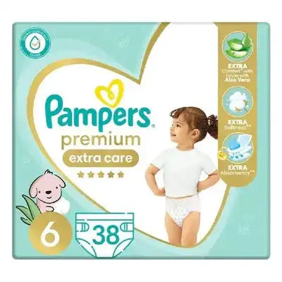 بامبرز, حفاضات بامبرز, حفاضات للاطفال, بامبرز مقاس ٦, حفاضات مميزة, حفاضات بريميوم
Pampers diapers, Premium Care, Size 6 diapers, Baby diapers, Sensitive skin diapers, Pampers Premium