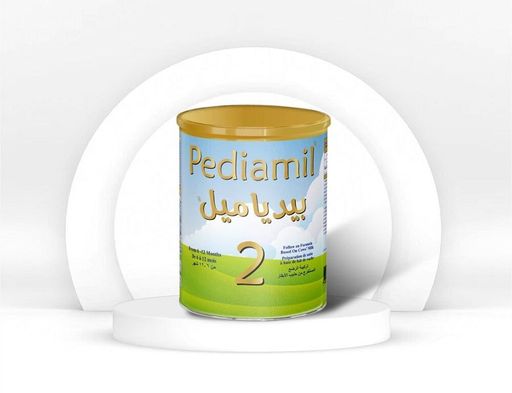 Pediamil 2, follow-on formula, baby milk 6–12 months, weaning nutrition, DHA baby formula
بيدياميل ٢، حليب المتابعة، من 6 إلى 12 شهر، حليب النمو، DHA