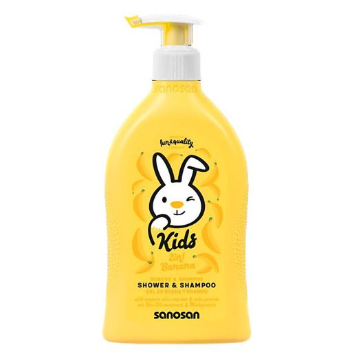 شامبو أطفال برائحة الموز, سانوسان, غسول للجسم, للأطفال, لطيف على البشرة, حجم 400 مل
Sanosan baby shampoo, banana scent, shower gel, body wash, sensitive skin, 400ml