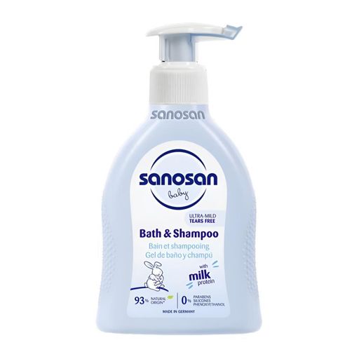 baby shampoo, baby bath gel, 2-in-1 baby wash, Sanosan baby care, gentle cleanser for babies
شامبو أطفال، غسول جسم للأطفال، سانوسان، عناية الطفل، تركيبة 2 في 1