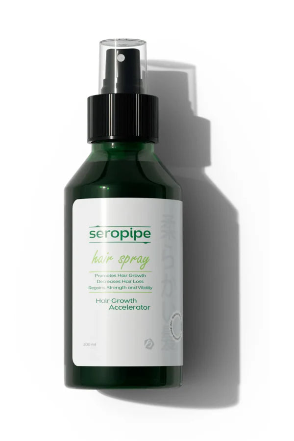 بخاخ تساقط الشعر سيروبيب
علاج نمو الشعر سيروبيب
تعزيز نمو الشعر سيروبيب
Seropipe Hair Growth Spray
Hair Growth Accelerator
Anti-Hair Loss Spray