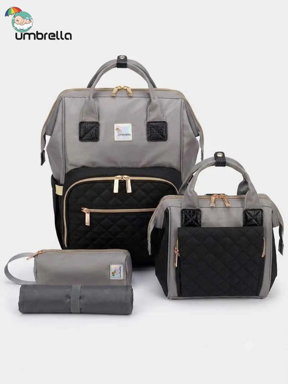 Umbrella Baby Diaper Bag Set | Multi-Function Mommy Backpack with