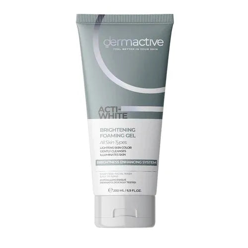 جل تنظيف ديرماكتيف الموجه للبشرة
جل تنظيف ACTI-WHITE للبشرة
تنظيف البشرة وتفتيحها من ديرماكتيف
Dermactive ACTI-WHITE foaming cleansing gel
Foaming cleanser for brightening
Dermactive skin clarifying gel