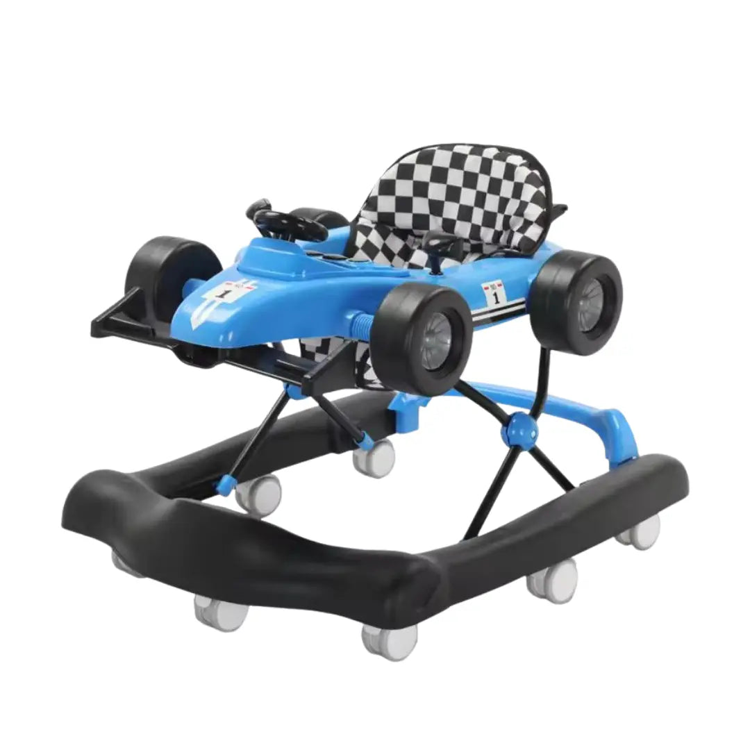 3-in-1 Baby Walker Car Design – Black & Blue | Multifunction Ride-On ...
