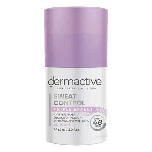 مزيل عرق درماكتيف
مكافحة التعرق ثلاثي التأثير
مزيل عرق طويل الأمد
Dermactive sweat control
Triple effect deodorant
Long-lasting sweat protection